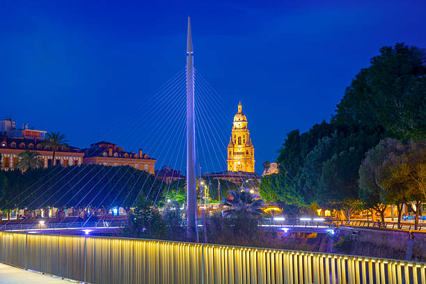 Manterola bridge built in 1997 by the architect Javier Manterola in Murcia, Spain