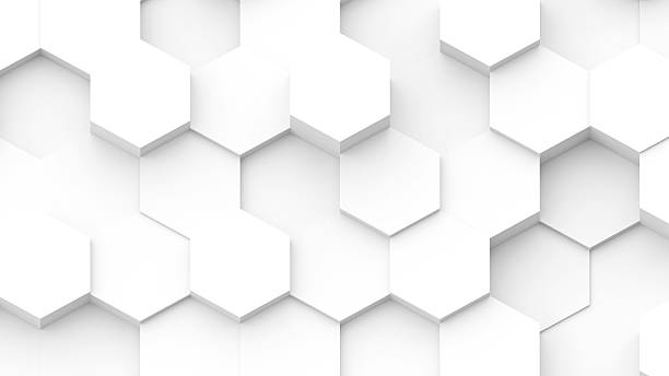 istock White hexagons geometric background, minimal honeycomb pattern wallpaper. 2233977938