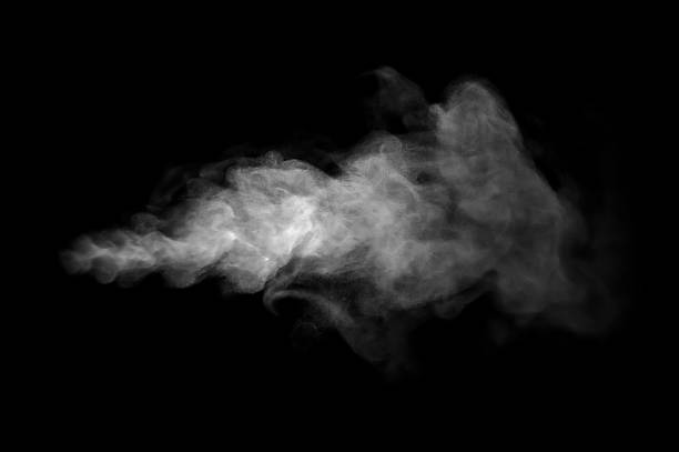 istock Realistic smoke cloud isolated on black background, ideal for photo editing, video effects, motion graphics, and creative design projects requiring fog, vapor, or atmospheric texture. 2233980217