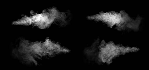 istock Realistic white smoke effect isolated on black background, perfect for photo editing, graphic design, visual effects, and creative projects requiring fog, vapor, or atmospheric texture. 2233980227