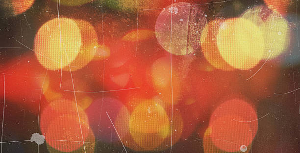 Old film light leaks texture with scratches, noise, iridescent light. Grunge retro photo style, camera film filter with bokeh, dust, grain. Distressed retro movie, photo burn effect. Vintage photo