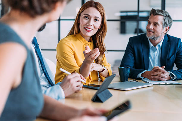 istock Business persons on meeting in the office. 2233992413