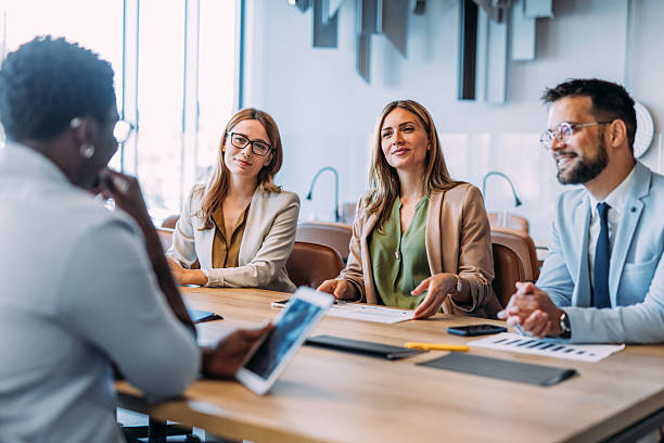 istock Business persons on meeting in the office. 2233994821