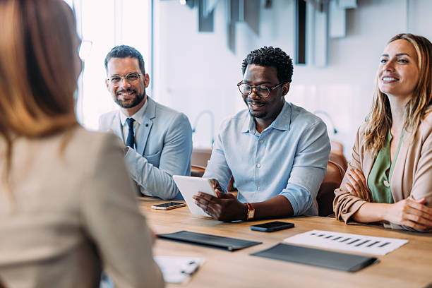 istock Business persons on meeting in the office. 2233994834