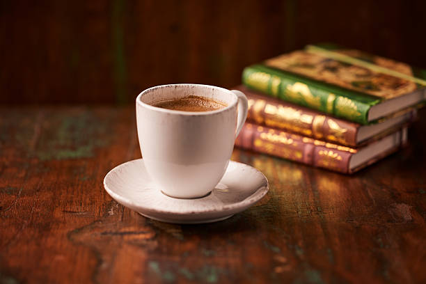 istock Cup of coffee on rustic wooden background. Soft focus. Copy space. 2233995578