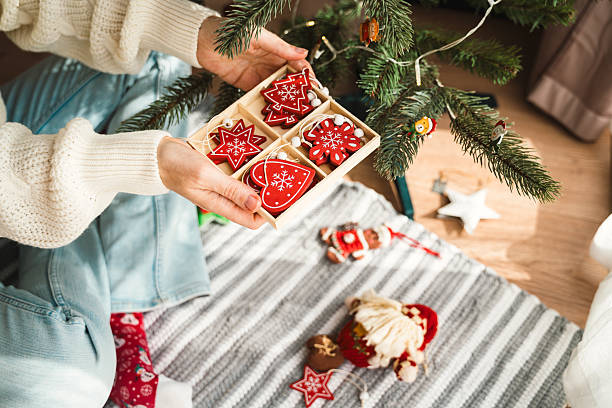 istock Holiday Cookie Decoration Under Christmas Tree 2233995644