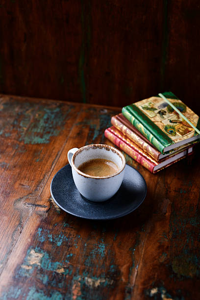 istock Cup of coffee on rustic wooden background. Soft focus. Copy space. 2233995665