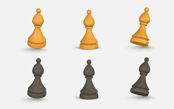 istock Chess Strategy And Decision Concept Featuring Realistic Gold And Black Bishop Pieces In Multiple Angles. Useful For Game, Planning, And Tactics Themes. Vector Illustration 2233998056