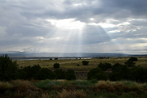 istock God's Rays over Lake Abuquiu 2233998650
