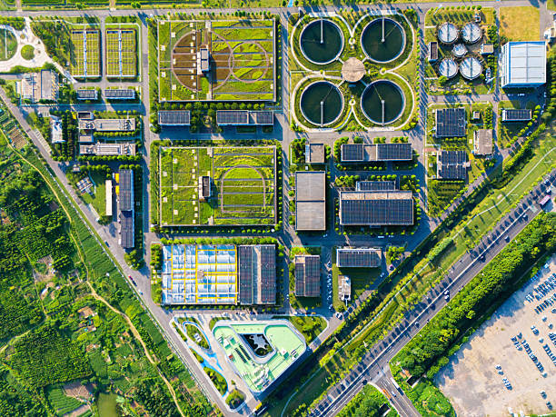 istock Solar power station and sewage treatment plant 2234013254