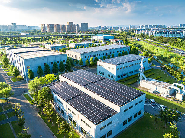 istock Solar power station and sewage treatment plant 2234013426