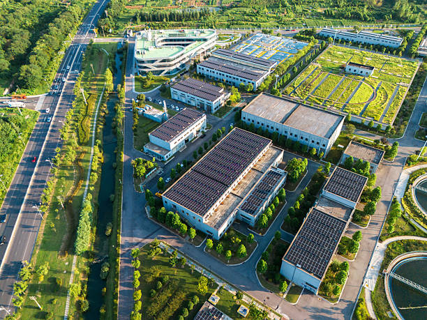 istock Solar power station and sewage treatment plant 2234013484