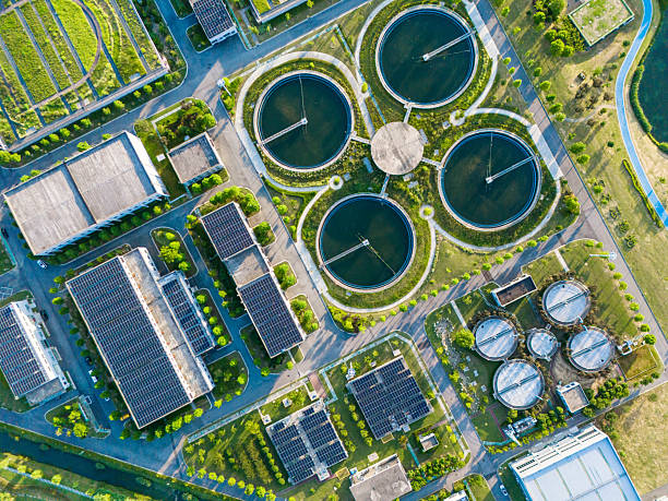 istock Solar power station and sewage treatment plant 2234014126