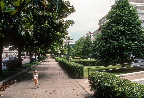 Hot Springs NP - Girl on Sidewalk - 1984
