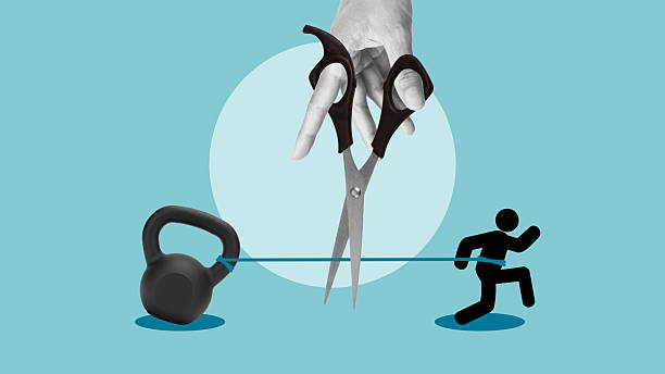 istock Leave old habits and start a new life. Career path dead end, work on same old repetitive job 2234026034