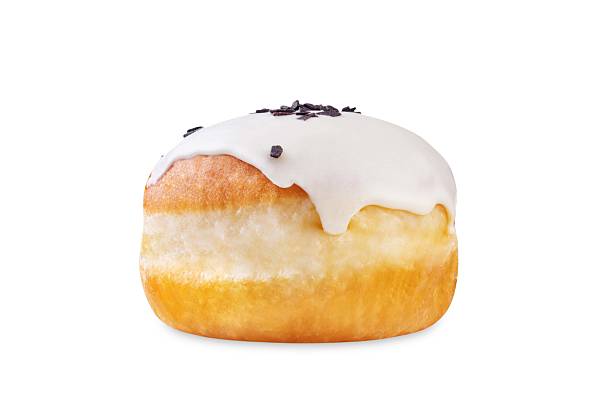 istock Donut with white chocolate glaze on a white isolated background 2234026982