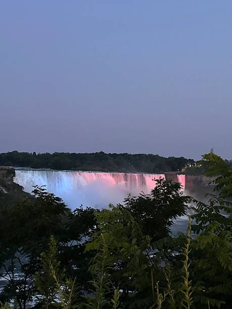 istock American and Bridal Veil Falls Illuminated at Night 2234046937