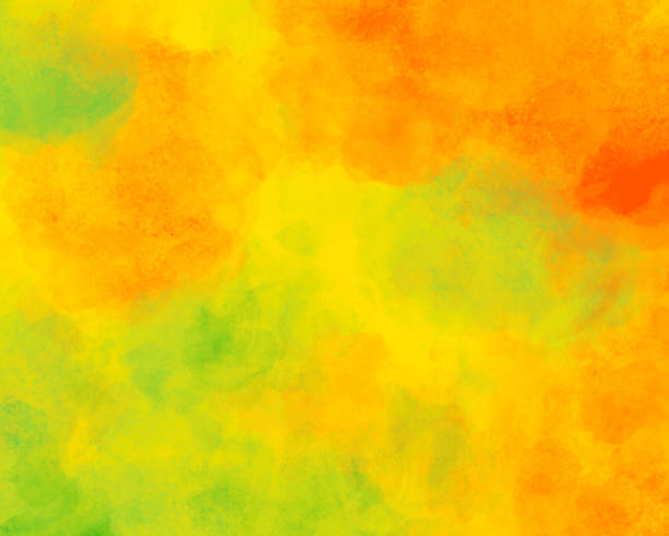 istock Abstract Watercolor Background in Yellow Orange Green 2234054244