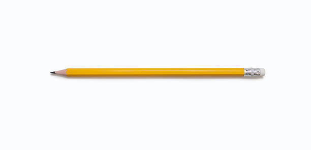 istock Classic yellow pencil with an eraser on a white background 2234058855