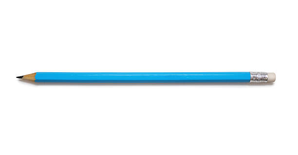 istock Classic blue pencil with an eraser on a white background 2234058857