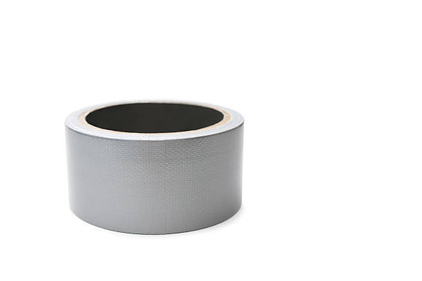 istock Roll of gray adhesive tape on a white background 2234059089