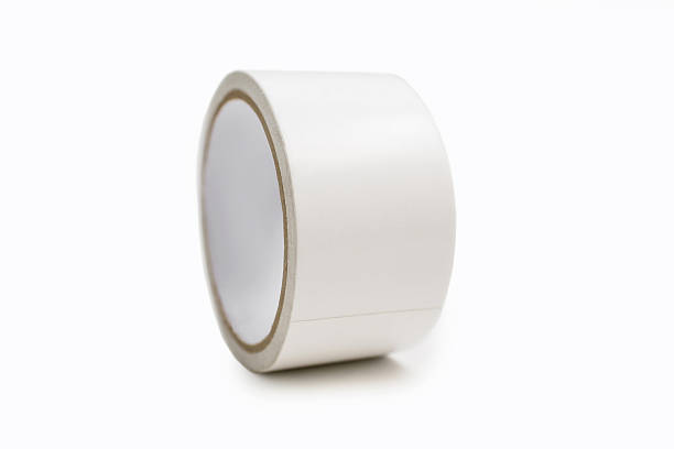 istock Roll of white adhesive tape on a white background 2234059097