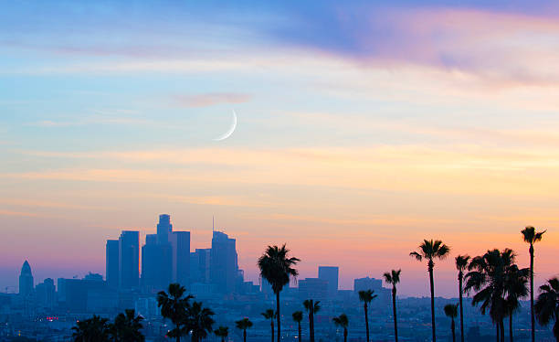 istock Los Angeles skyline at sunset 2234059317