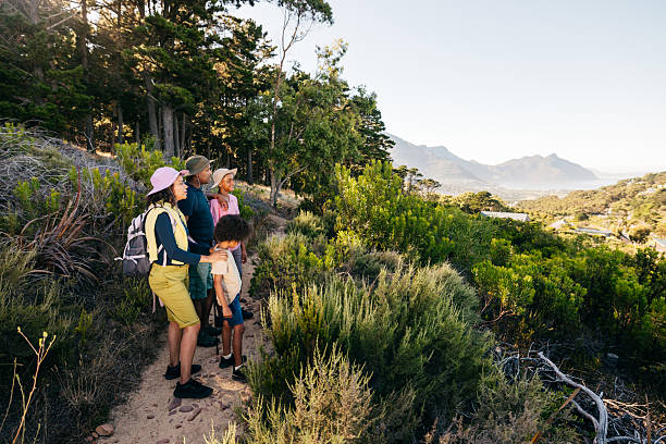 istock Family hiking on a beautiful sunny day 2234063312