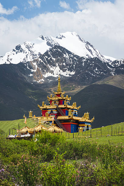 Scenery of Batang Cuopugou Scenic Area in Garze Prefecture, Sichuan Province, China