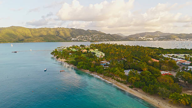istock Tropical Coastline at Majestic Beach, Martinique With Lush Greenery 2234072904