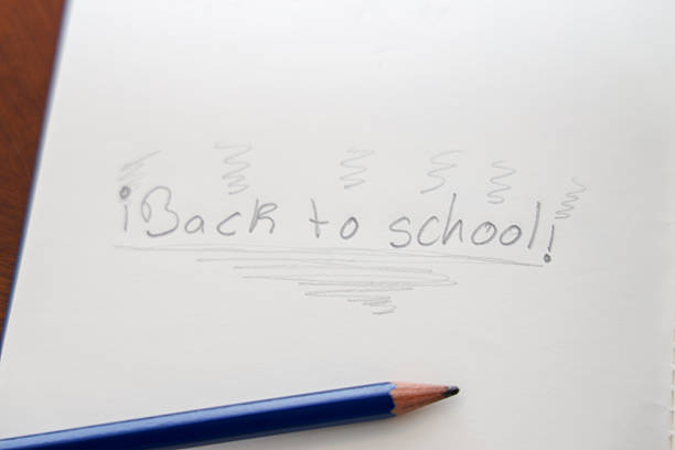 Back to school tag, creative background.