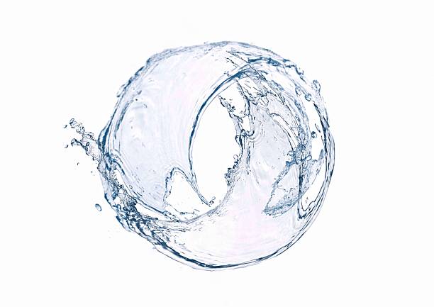 istock 3d illustration of abstract blue water droplets on white background 2234085513