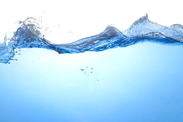 istock Splashing Water Wave. Pure Drinking Water, Oxygen Relaxation. Blue Water Textured on White Background. 2234092121