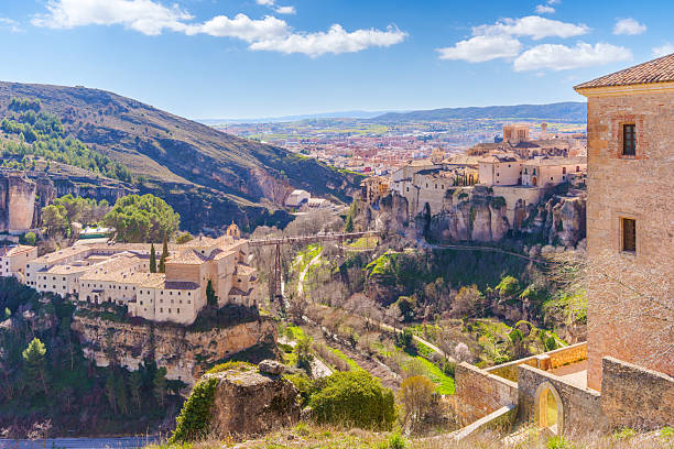 istock Cuenca cityscape featuring the hanging houses, spain, during a sunny spring day 2234093518