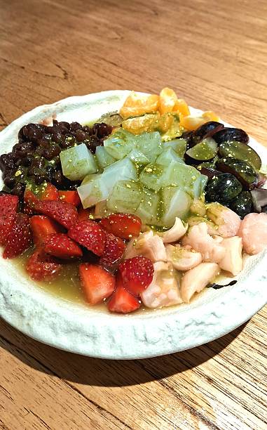 Fruit Dessert of Anmitsu