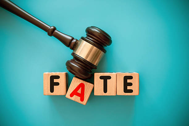 istock Gavel and toy block with 