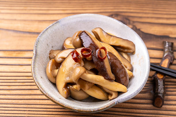 istock Stir-fried mushrooms with butter and soy sauce 2234097250