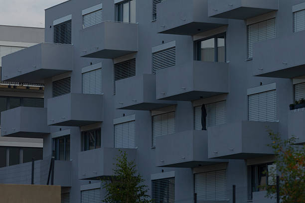 istock Modern Apartment Building with Cantilevered Balconies 2234097567