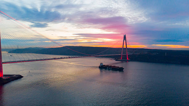 istock Yavuz Sultan Selim Bridge or the Third Bosphorus Bridge is a bridge built on the north side of the Istanbul Bosphorus overlooking the Black Sea. 2234097759