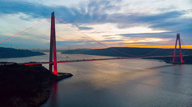 istock Yavuz Sultan Selim Bridge or the Third Bosphorus Bridge is a bridge built on the north side of the Istanbul Bosphorus overlooking the Black Sea. 2234097770