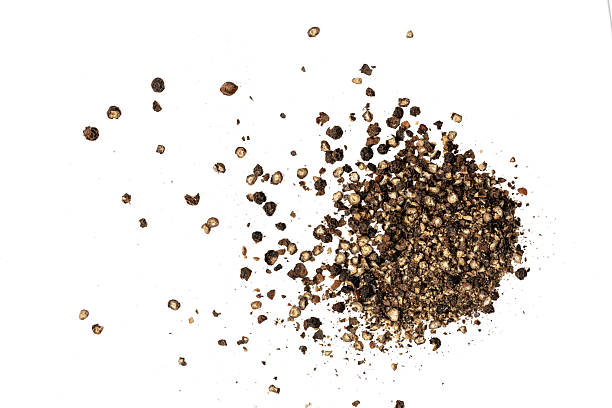 istock Photo of black pepper taken with a high-resolution camera using on a white background. 2234103341
