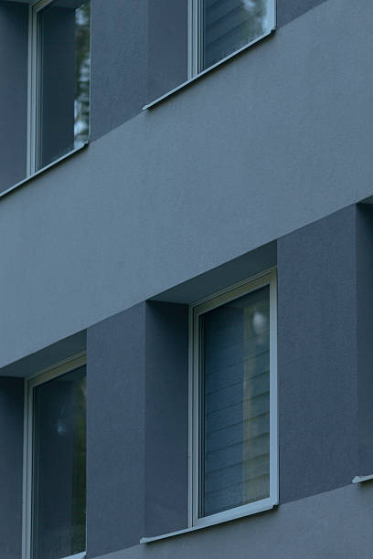 istock A Modern Architectural Facade Featuring Gray Windows and Sleek Lines 2234112538