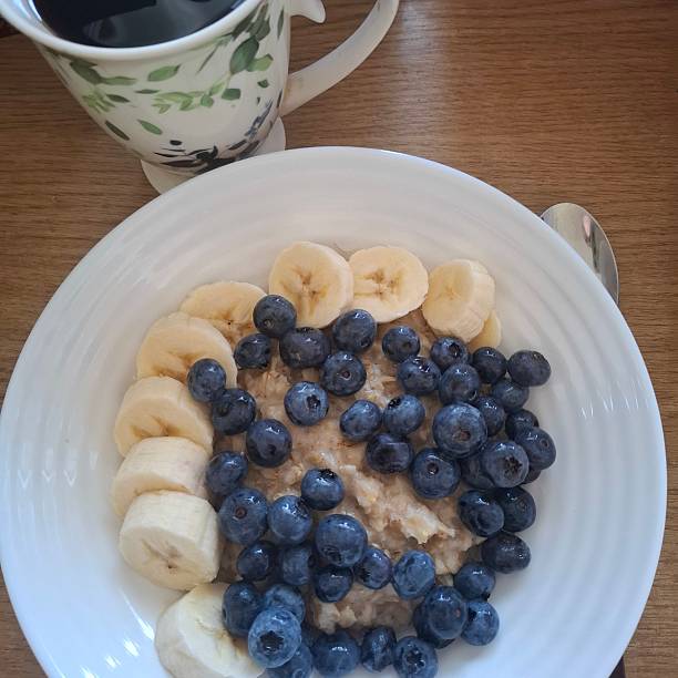 istock Oatmeal with banana and blueberries. 2234114148