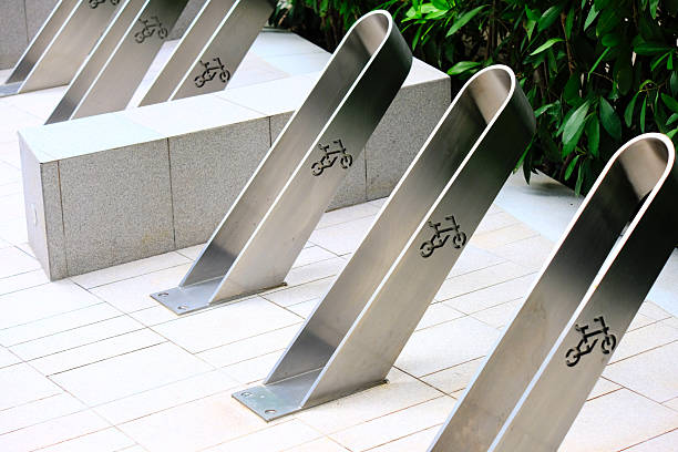 sign of bicycle on metal