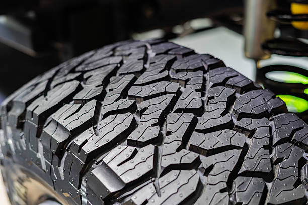 istock New black rubber wheels for cars 2234130411