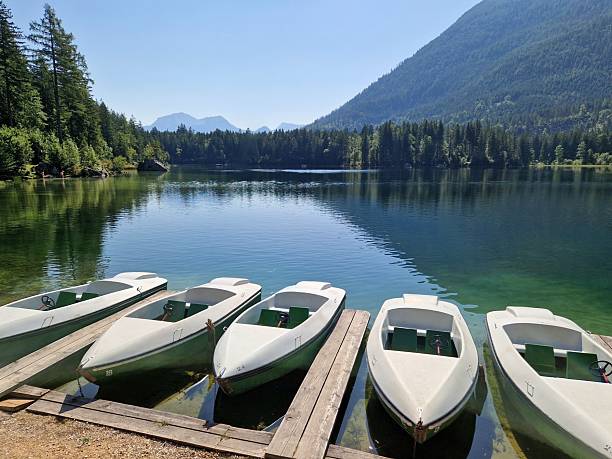 istock boats Hintersee in Bavarian Alps 2234130719