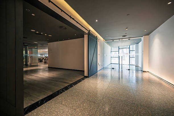 istock Modern Office Space Entrance Design Featuring Minimalist Architecture and Natural Light Integration 2234141525