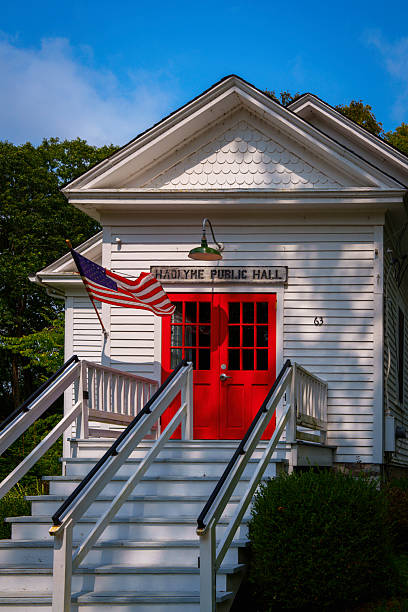 istock Hadlyme Public Hall, a charming landmark community gathering building 2234142974