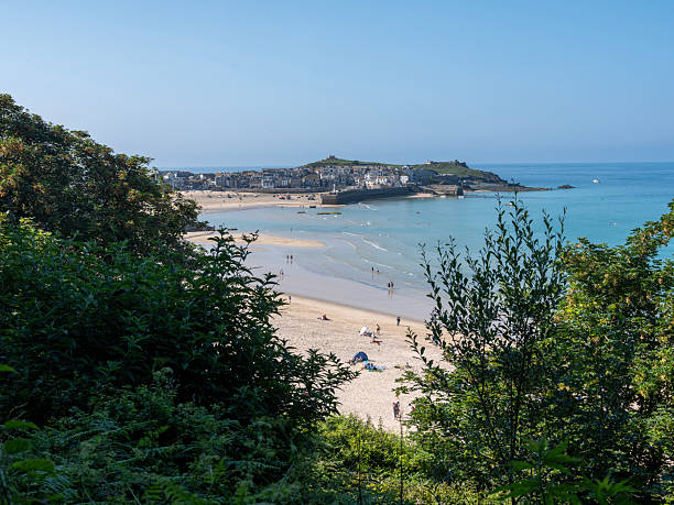 istock one of several beaches in st ives on sunny day in spring 2234144399