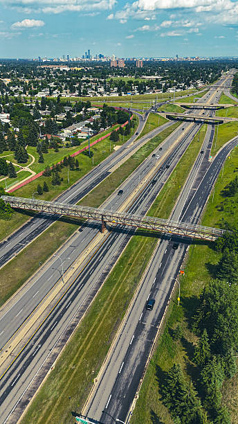 istock Drone photography on a road at sunset 2234150900